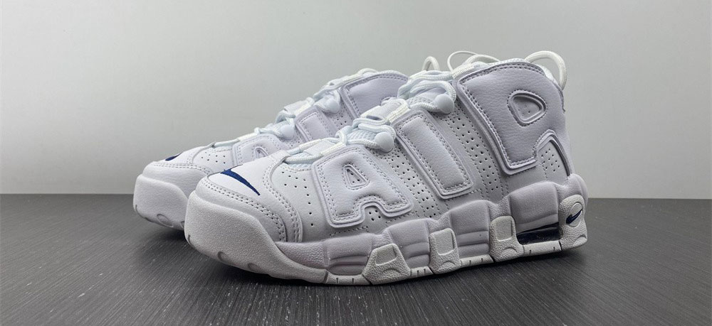 Nike Air More Uptempo White Midnight Navy (GS)
