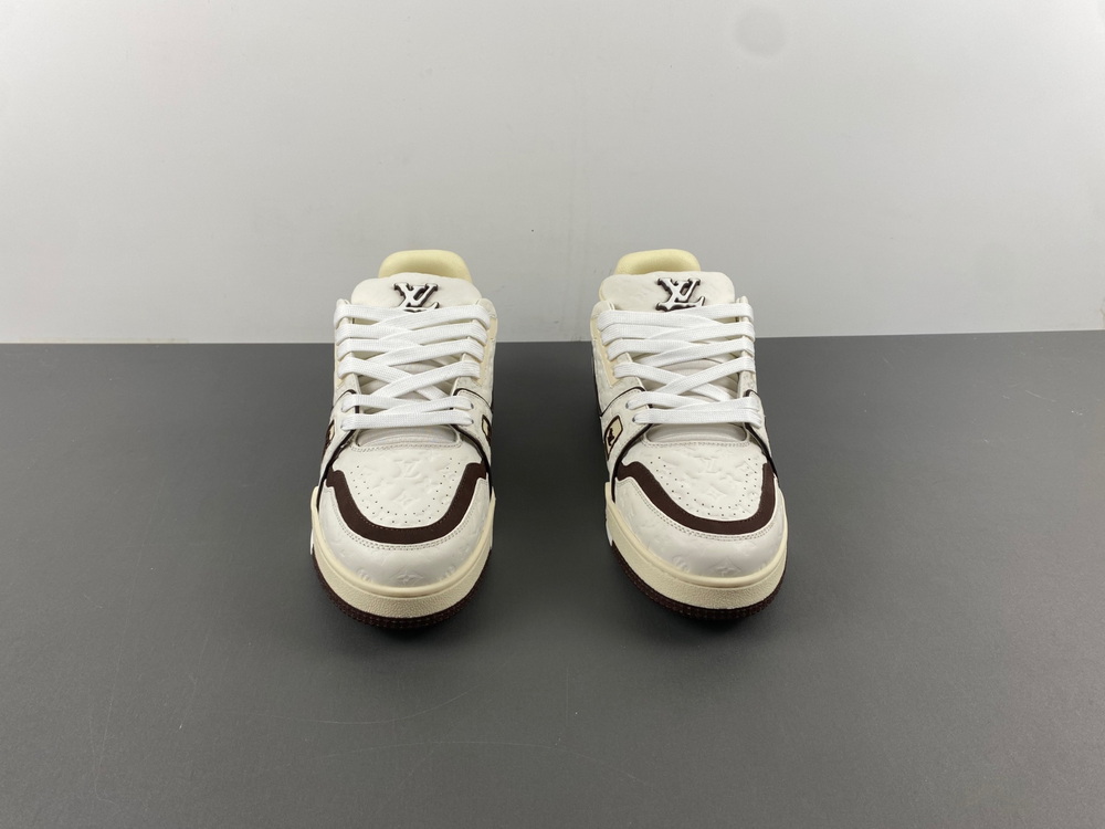 PK Batch Louis Vuitton LV trainer Cream Brown