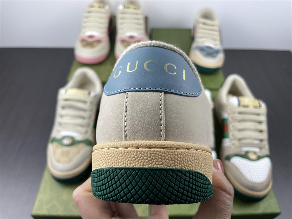 Gucci Men Blue Screener Sneaker