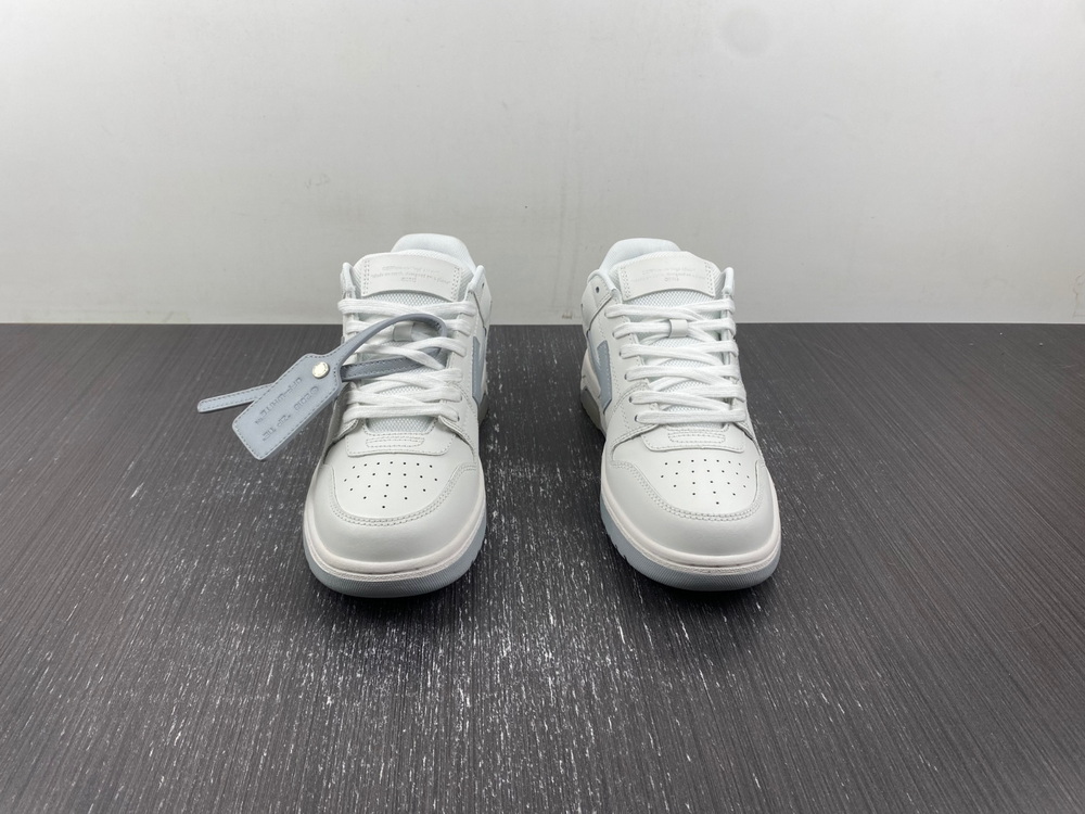 OFF-WHITE Out Of Office OOO Low Tops White Gray