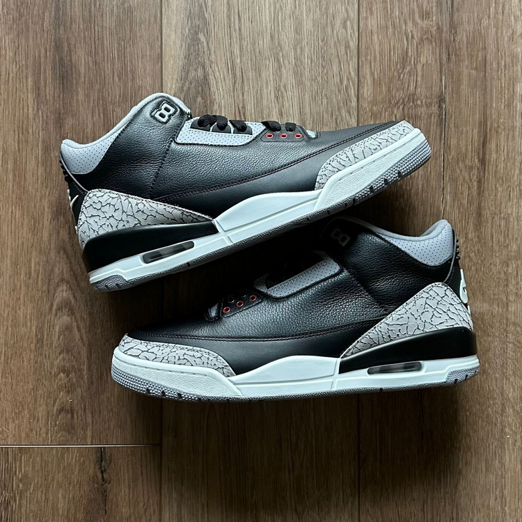 GX batch Air Jordan 3 Retro Black Cement Reimagined AJ3 Biggest 14