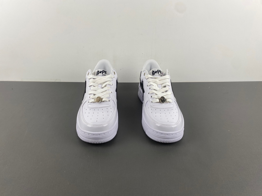 A Bathing Ape Bape Sta #2 White Patent