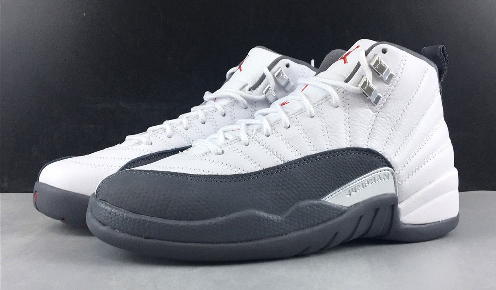 Jordan 12 Retro White Dark Grey