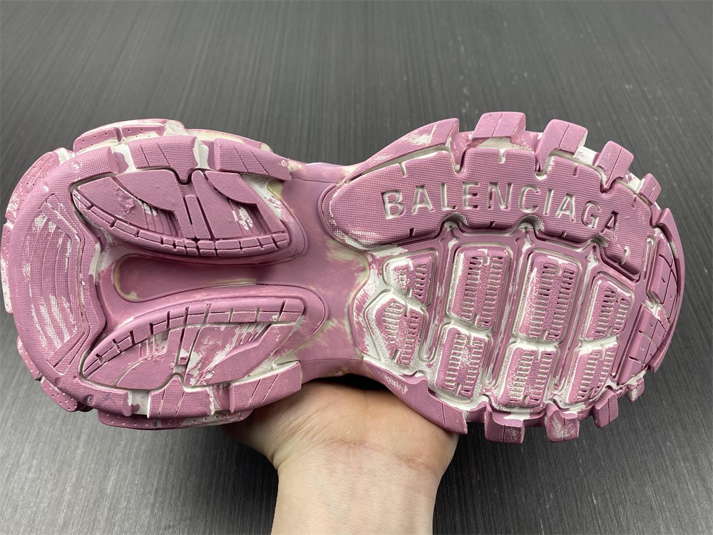 Balenciaga Track 3.0 Faded Sneaker In Pink