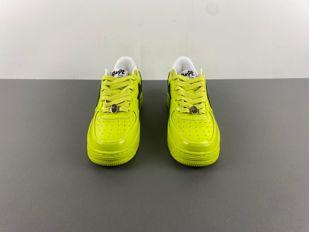 A Bathing Ape Bape Sta #2 Yellow Patent
