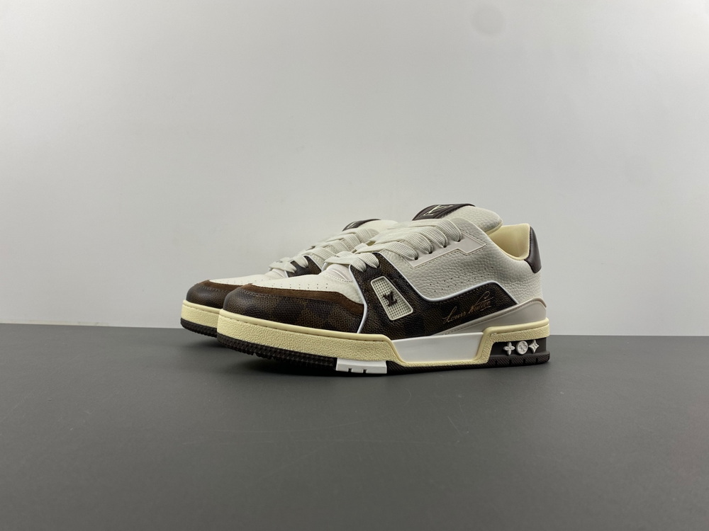 PK Batch Louis Vuitton LV trainer White Black Brown US13=47