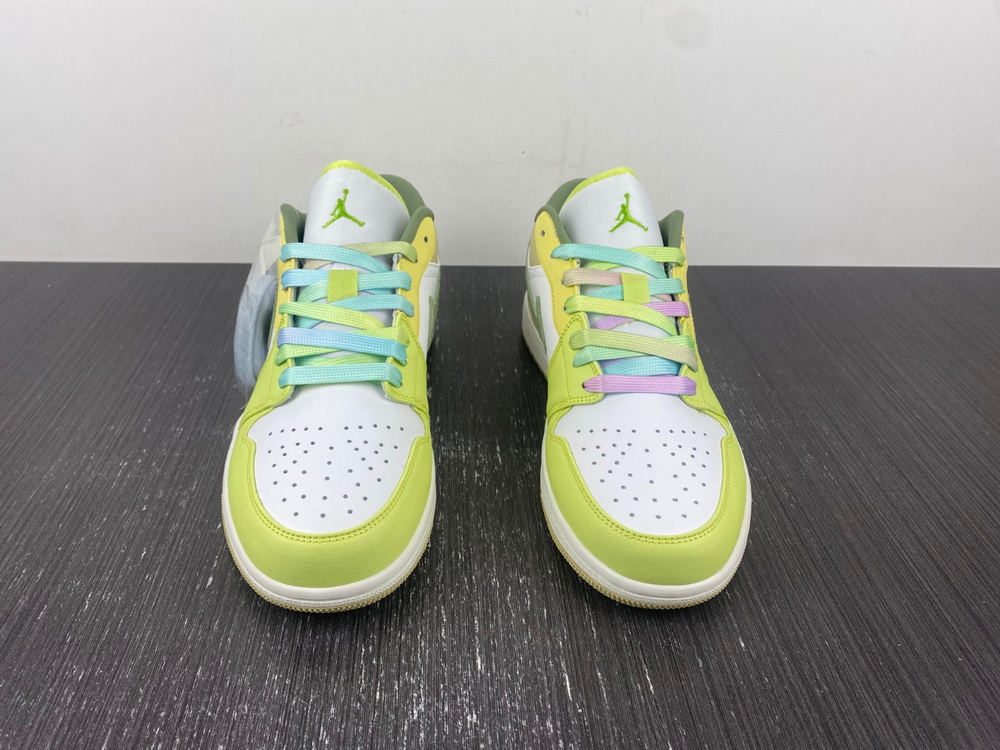 Jordan 1 Low Sail White Oil Green