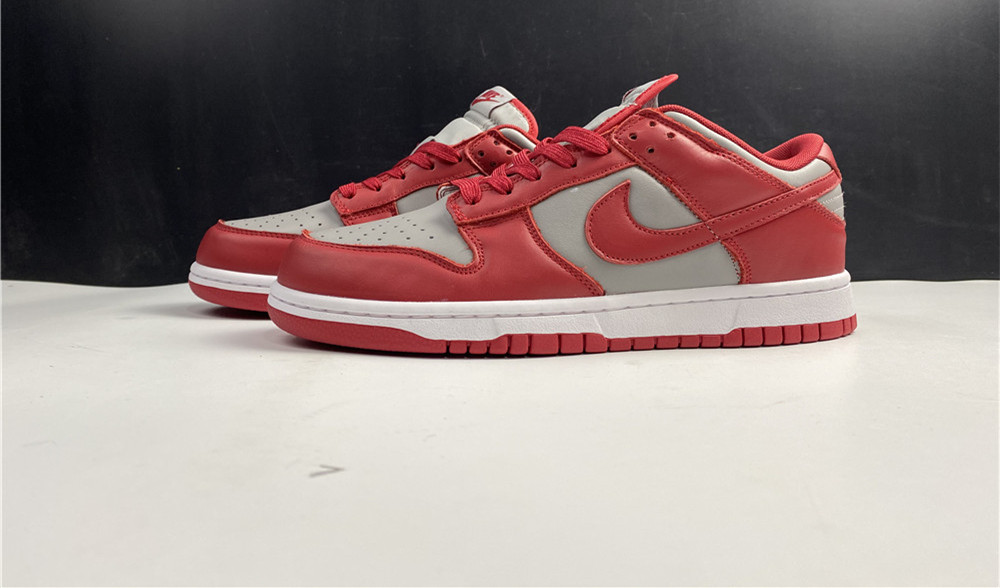 Nike Dunk Low Retro Medium Grey Varsity Red UNLV