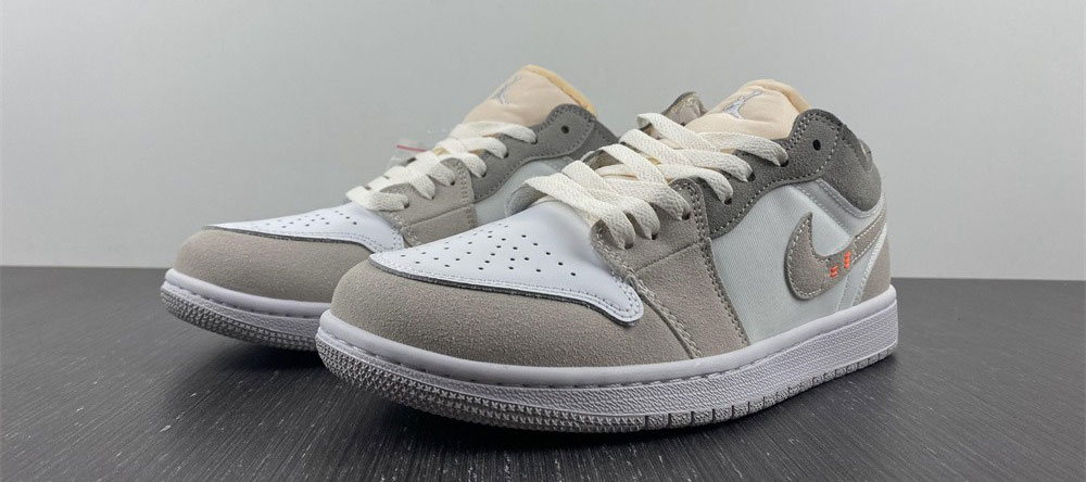 Jordan 1 Low Inside Out Cream White Light Grey (GS)