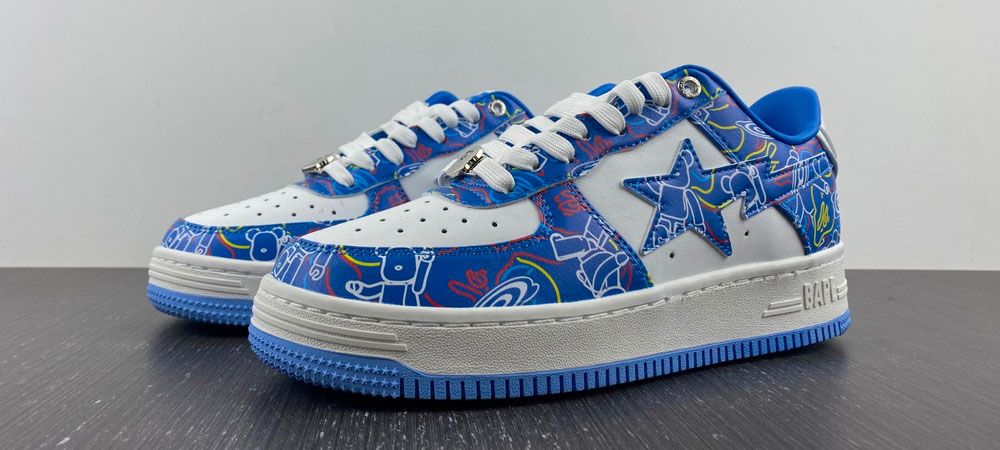 A Bathing Ape Bape Sta Medicom Toy Bearbrick Camo Blue