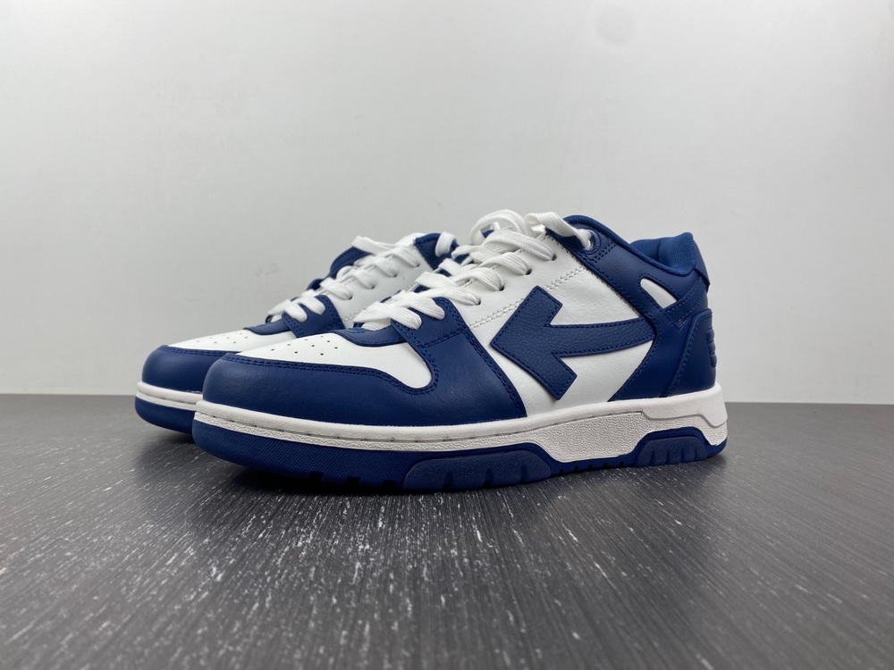 OFF-WHITE Out Of Office OOO Low Tops Dusty Blue White