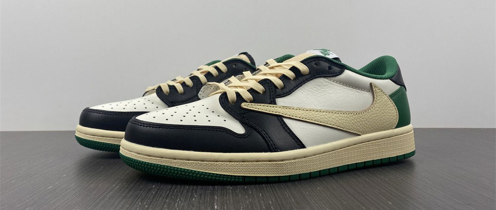 Jordan 1 Low fragment design x Travis Scott Green