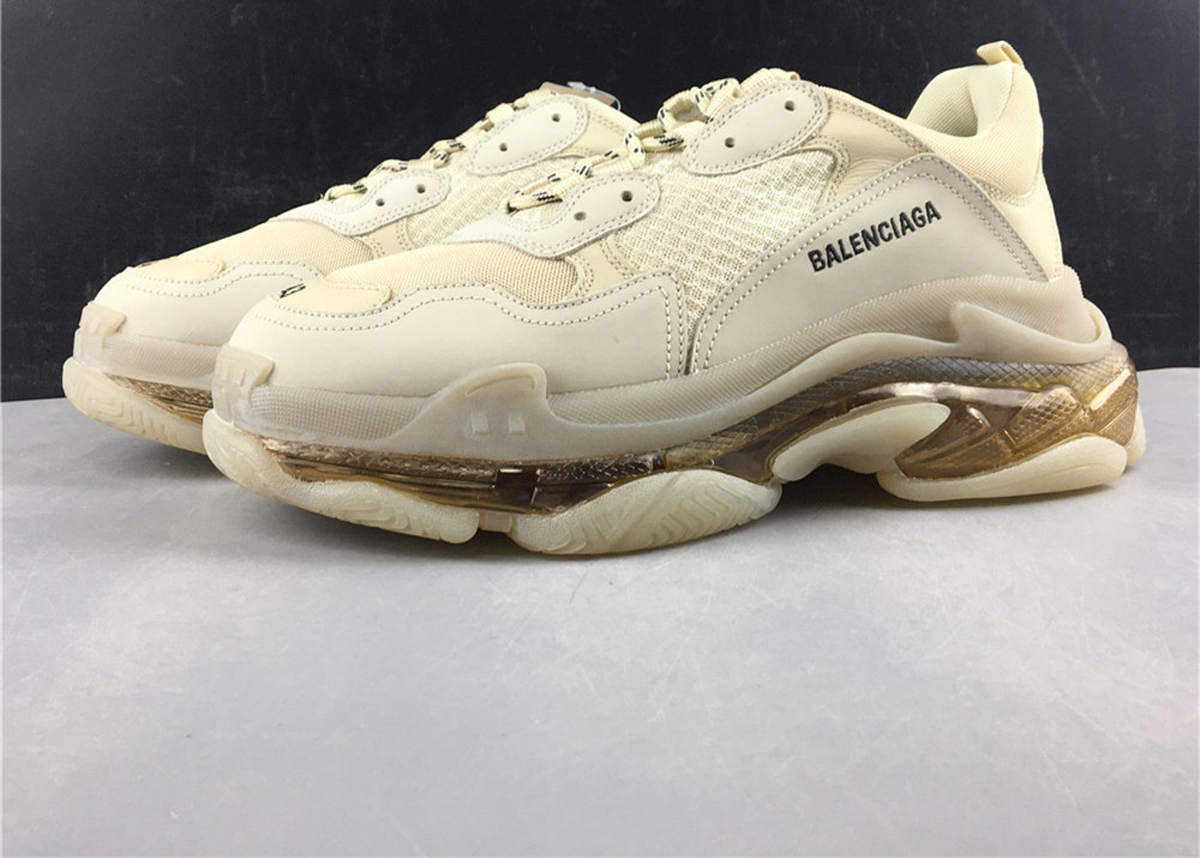 Balenciaga Triple S White Clear Sole