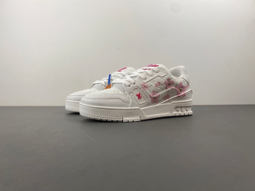 X2 Batch Louis Vuitton LV trainer White Pink