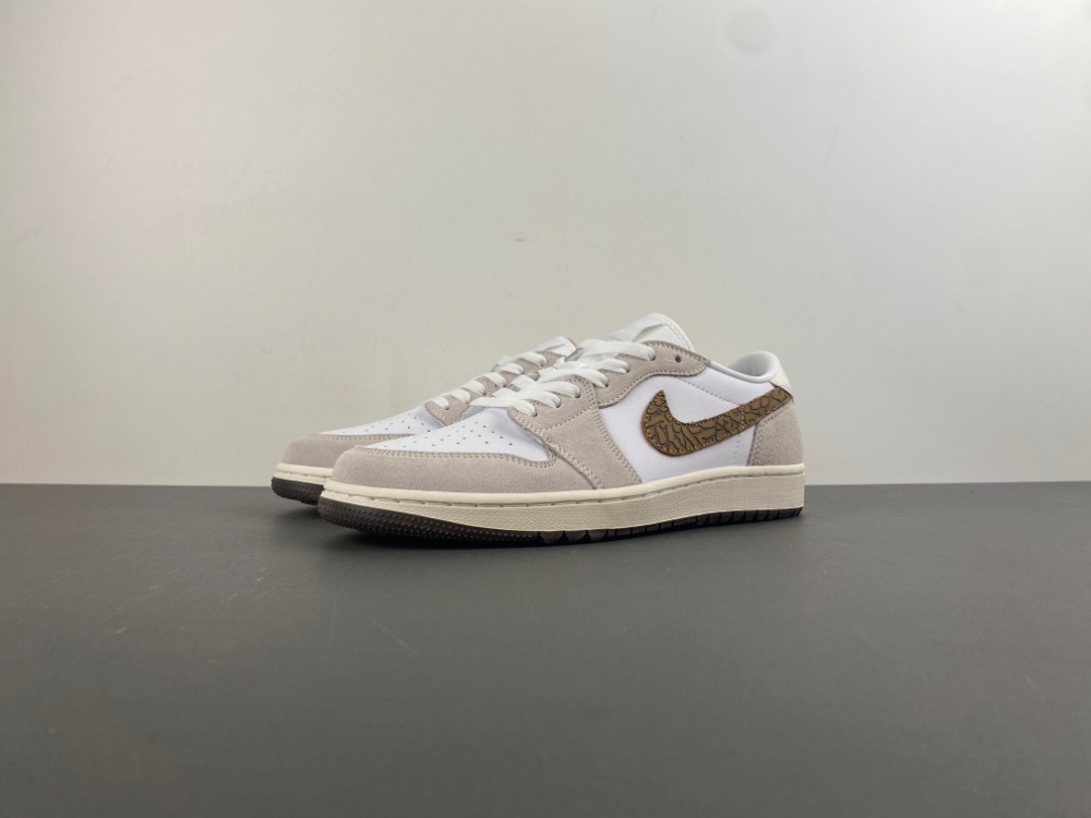 Jordan 1 Retro Low Golf Light Orewood Elephant