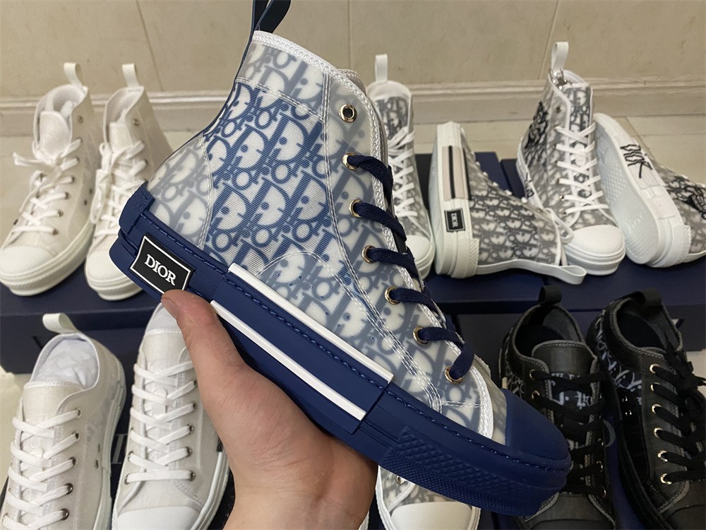 Dior B23 High Top Blue Oblique