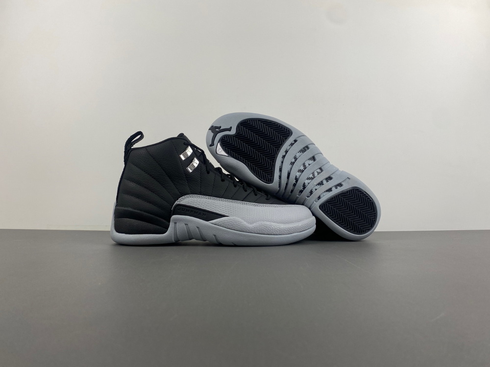 Air Jordan 12 Black Wolf Grey