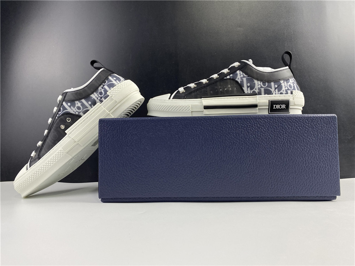 Dior B23 Low Black White Oblique