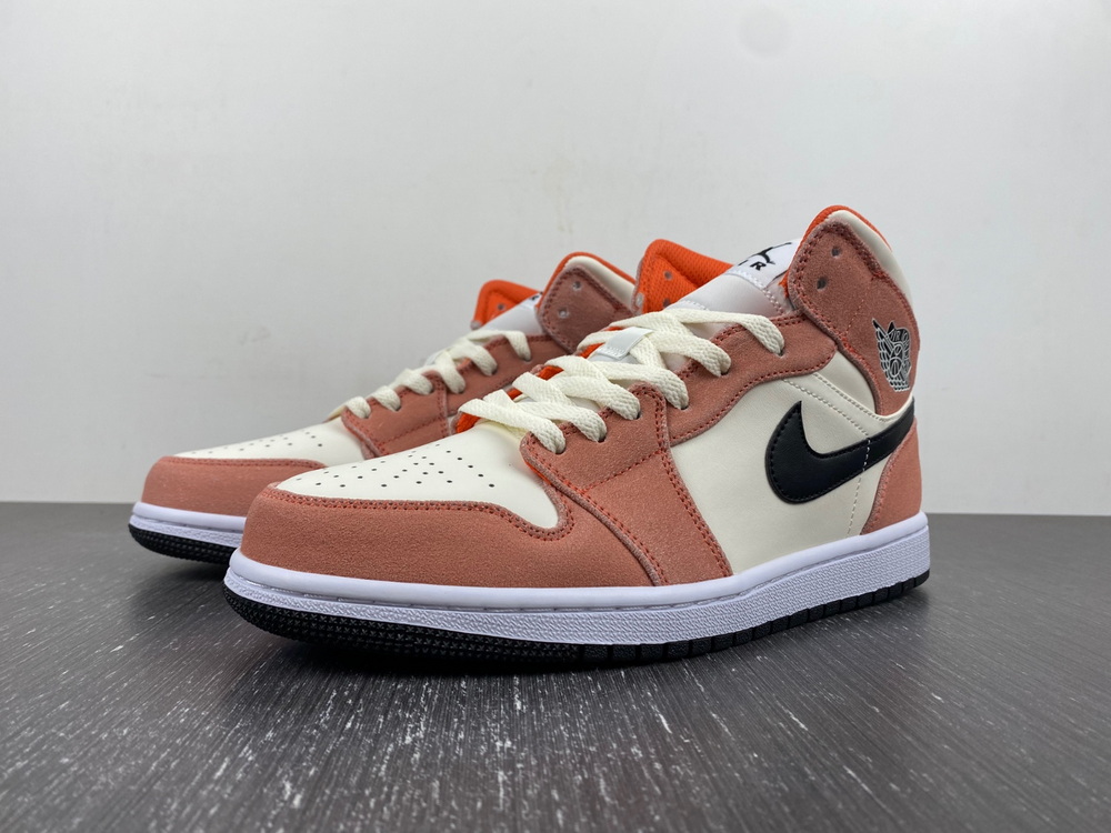 Jordan 1 Mid SE Orange Suede