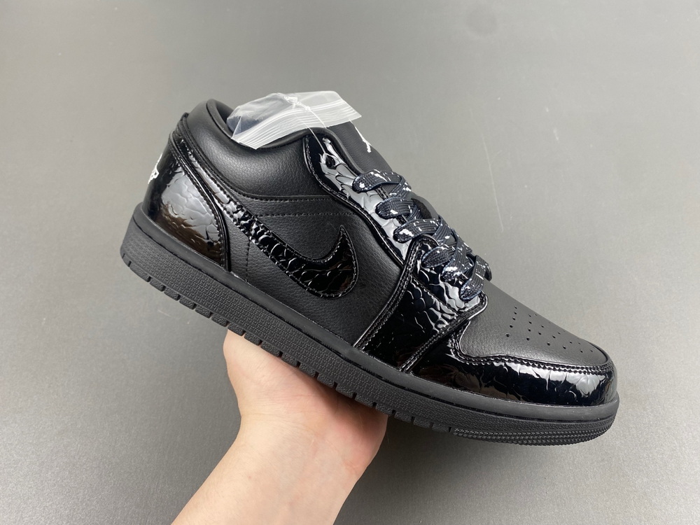 Jordan 1 Low SE Patent Elephant Black (W)