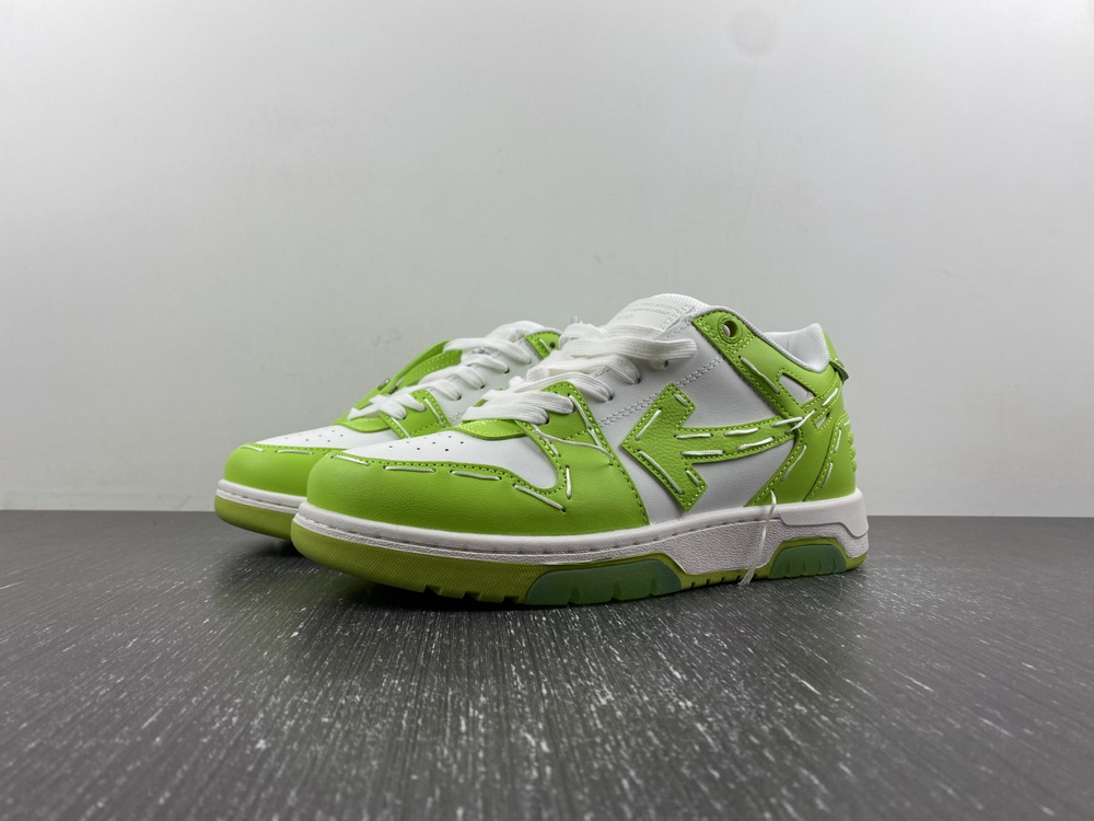 OFF-WHITE Out Of Office Sartorial Stitching Green