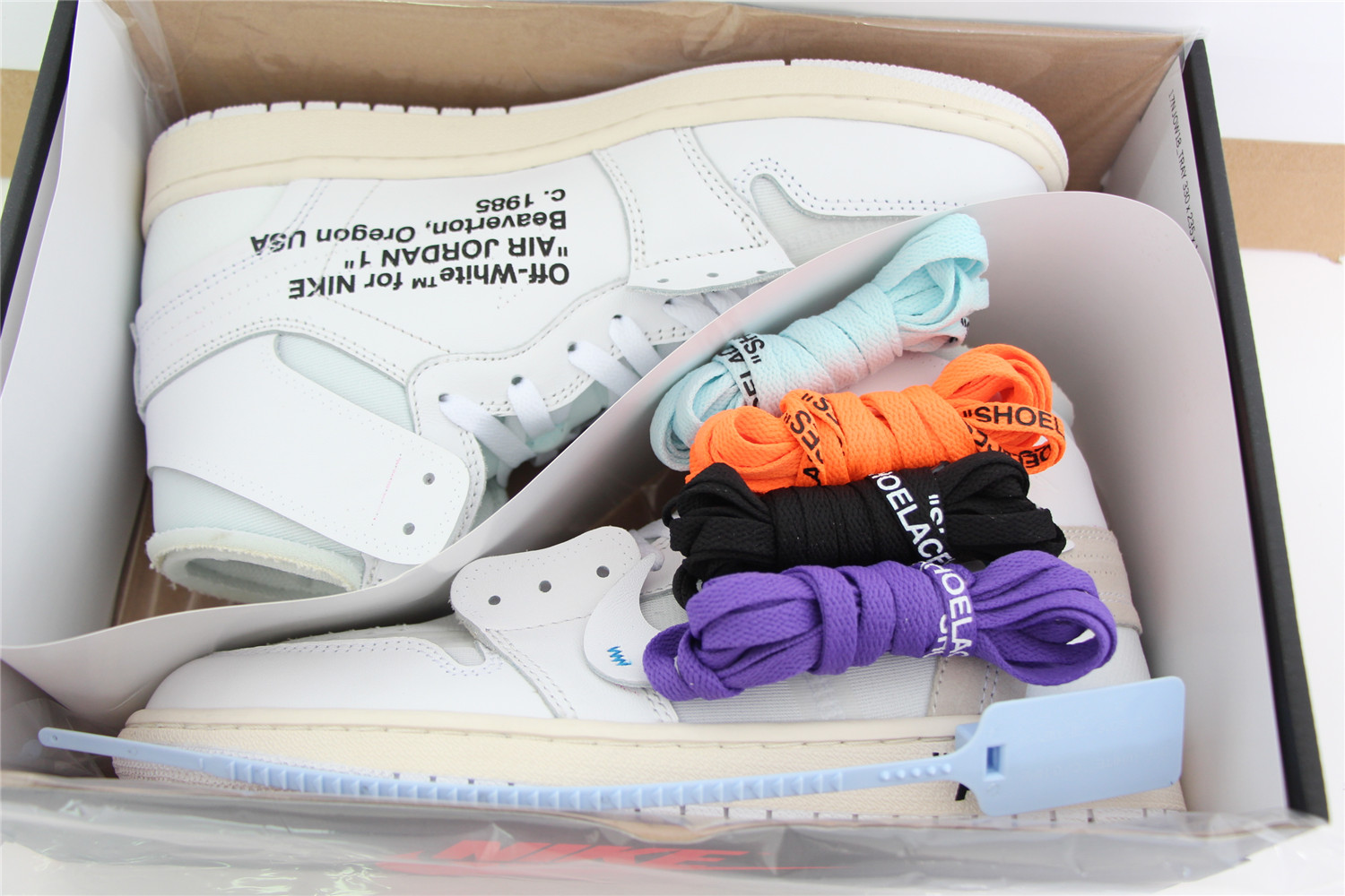 @OWF Off Jordan 1 Retro High Off-White Euro AJ1 Biggest 14