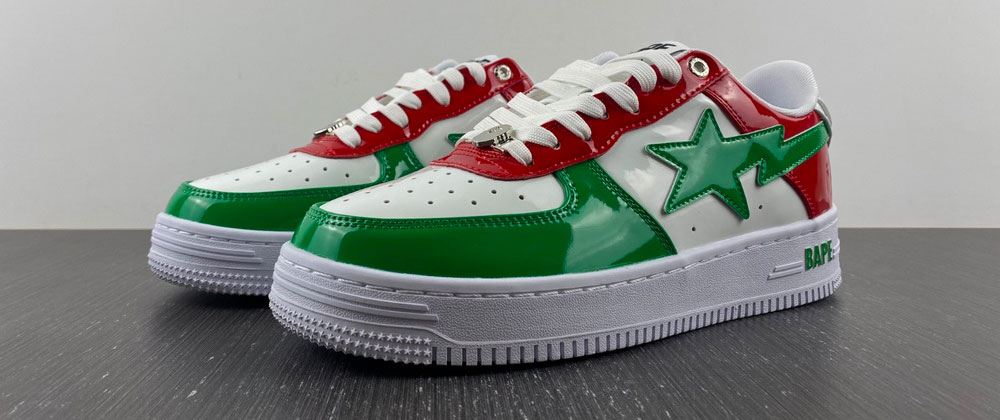 A Bathing Ape Bape Sta Green Red