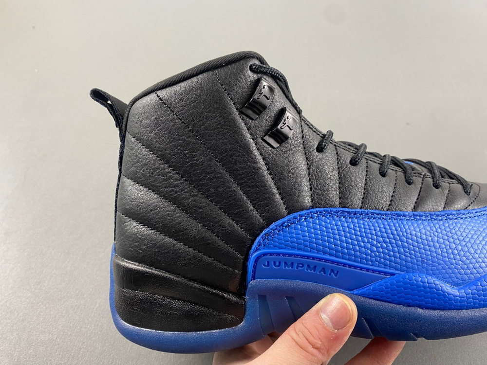 Air Jordan 12 Retro Black Game Royal AirJ12 Biggest 14