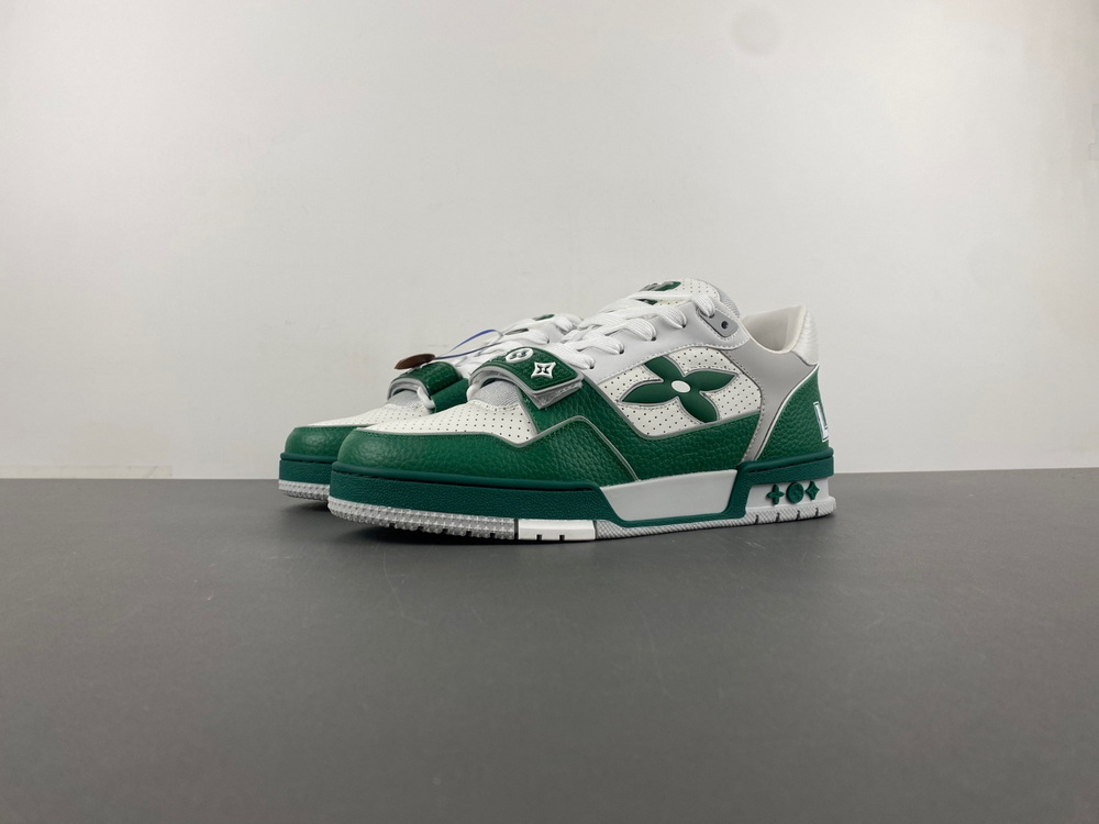 X2 Batch Louis Vuitton LV trainer Green White