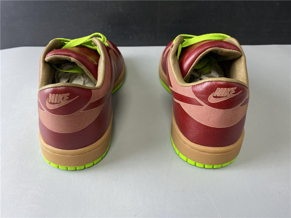 Nike Dunk Low 1-Piece Laser Varsity Red Chartreuse