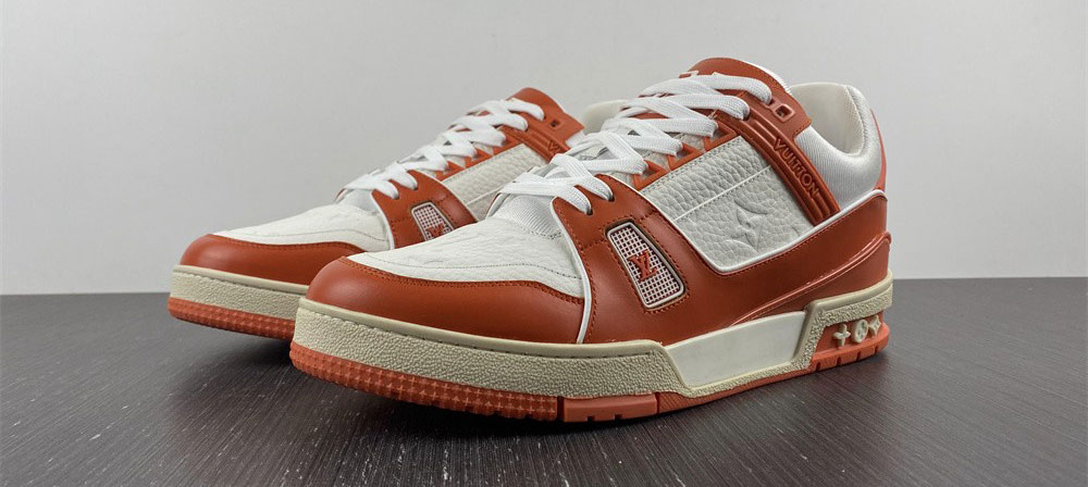 Louis Vuitton Trainer Yellow Monogram Denim White