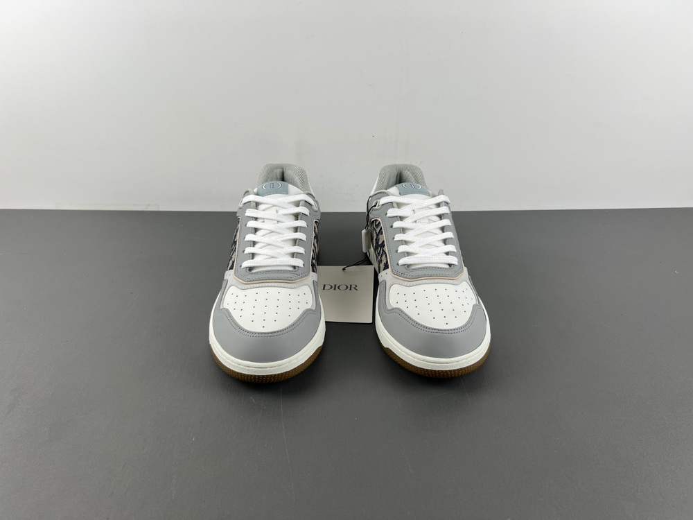 Dior B27 Low Grey Dior Oblique Galaxy Leather Grey