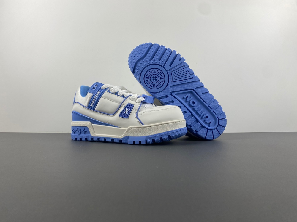 PK Batch Louis Vuitton LV trainer White Blue US13=47