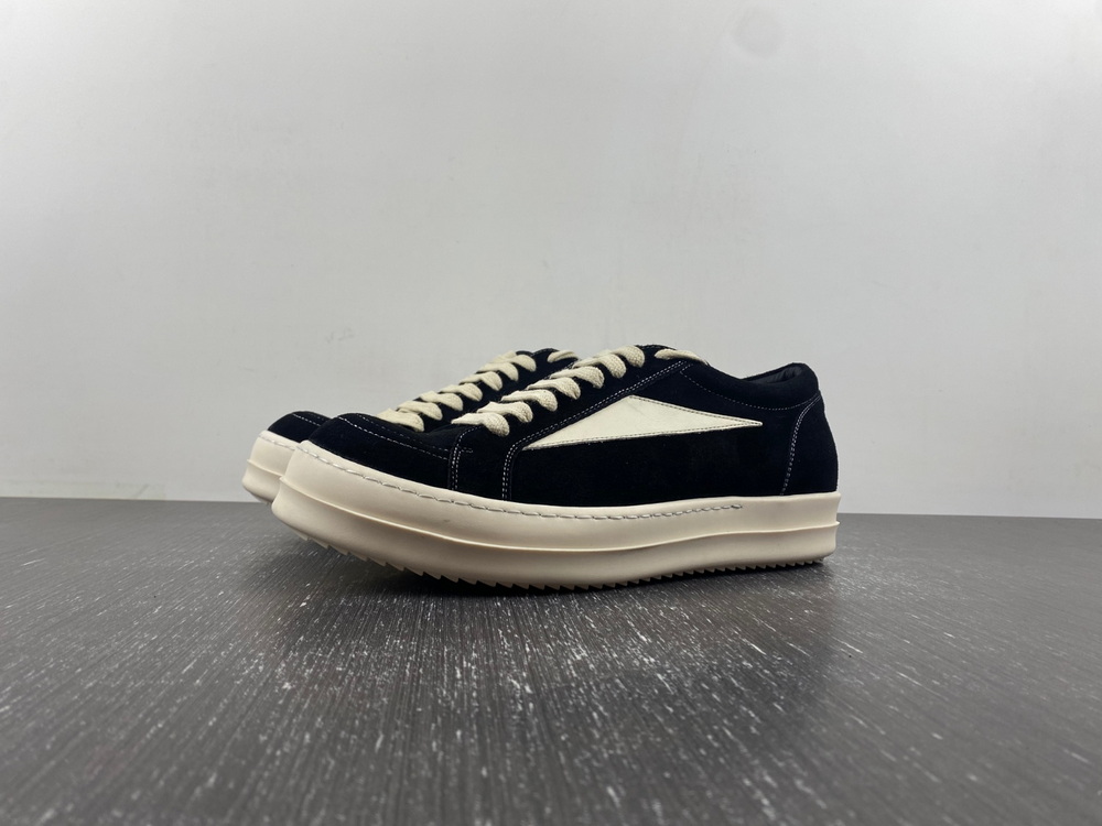Rick Owens Luxor Vintage Sneaks Black Milk