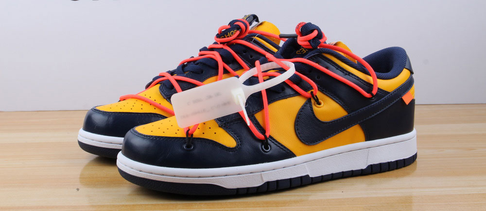 Nike Dunk Low Off-White University Gold Midnight Navy