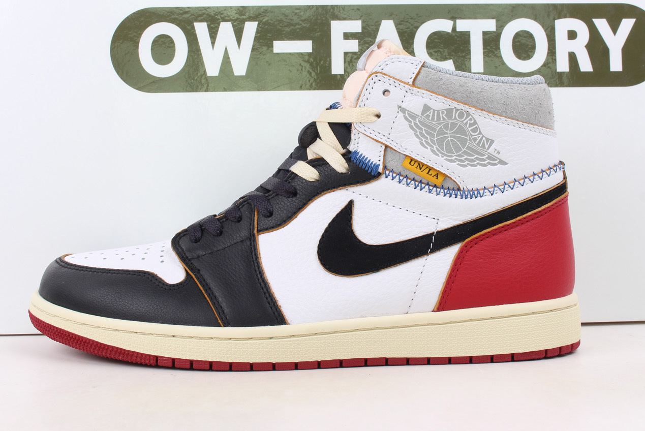 @OWF Air Jordan 1 Union Los Angeles Black Toe AJ1 Biggest 14