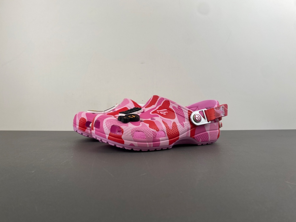 Crocs Classic Clog A Bathing Ape ABC Camo Pink