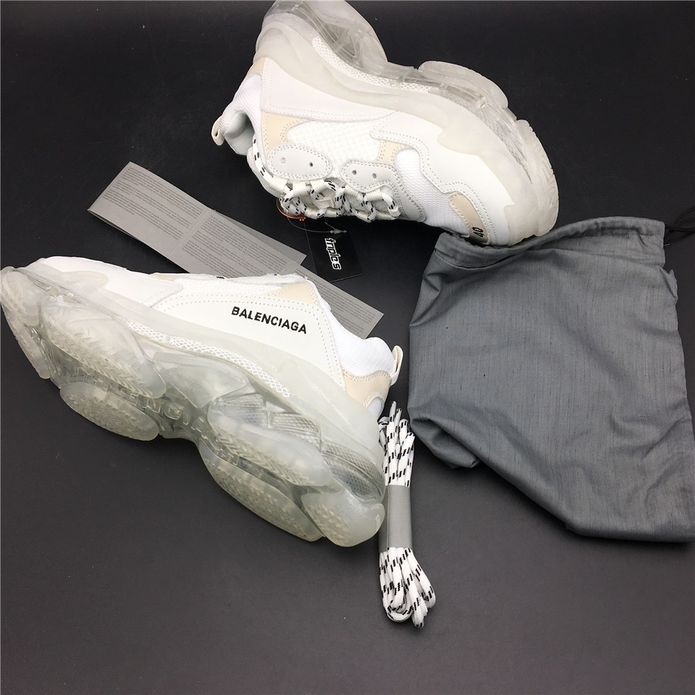 Balenciaga Triple S Clear Sole White (Women's)