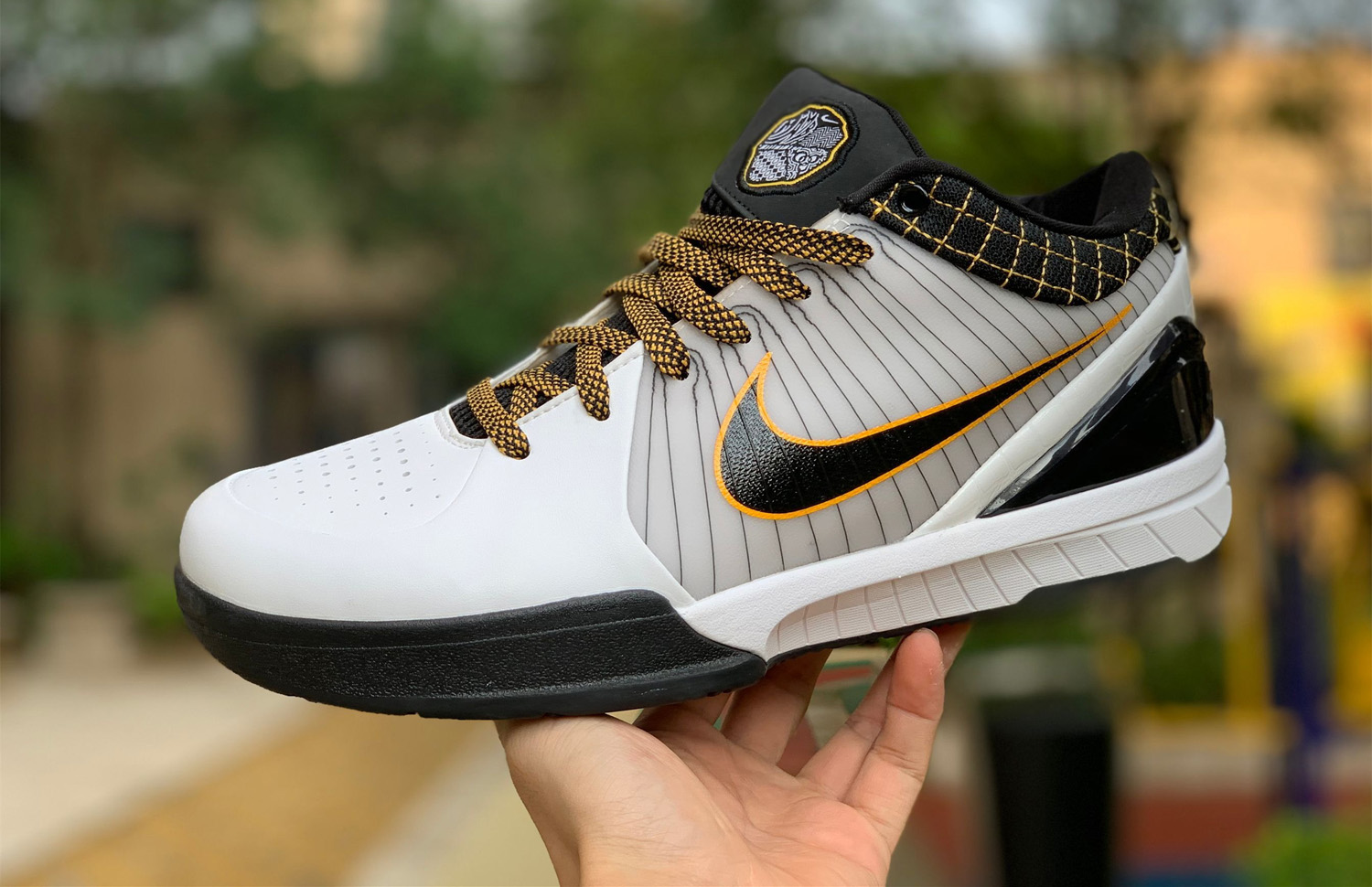 Kobe 4 Protro White Black Del Sol