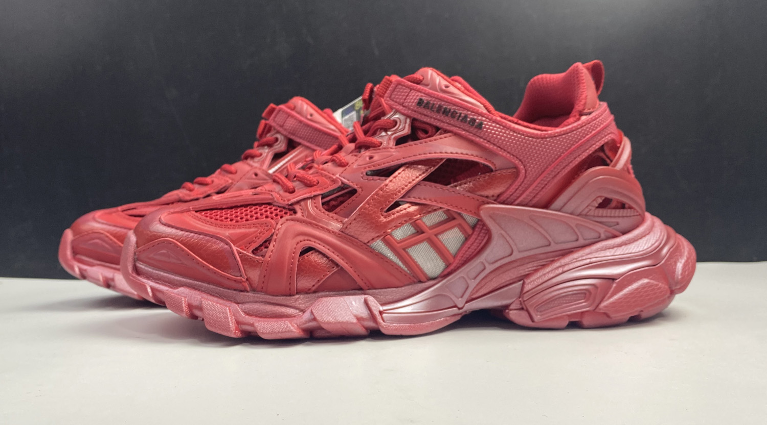 Balenciaga Track.2 Open Sneaker Pearl Red