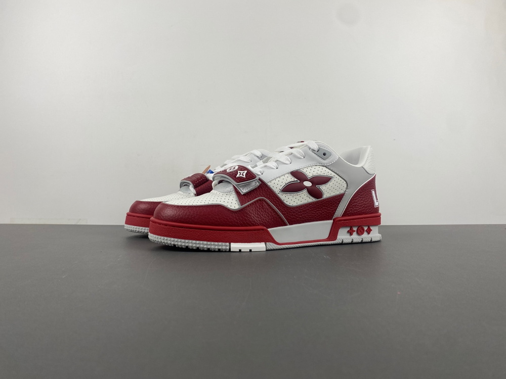 X2 Batch Louis Vuitton LV trainer White Red