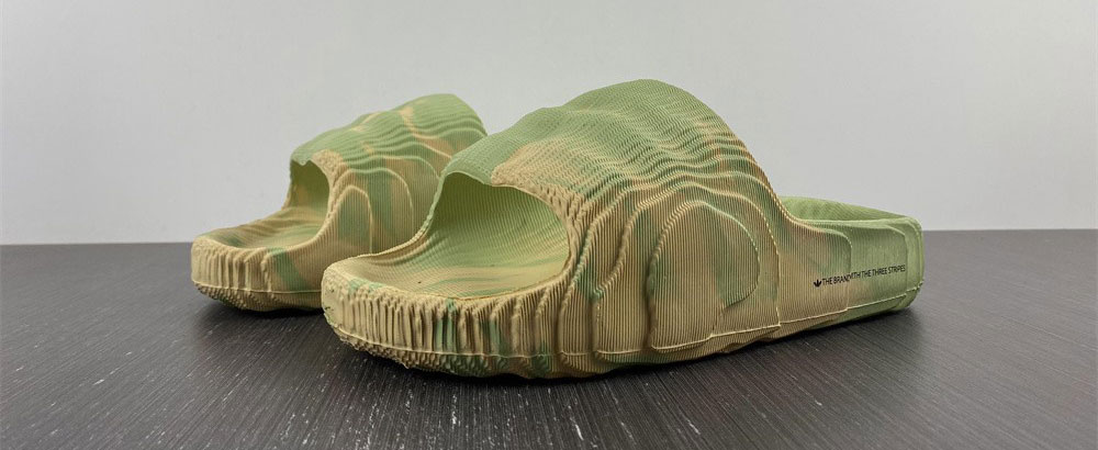 Adidas Adilette 22 Slides Magic Lime St Desert Sand