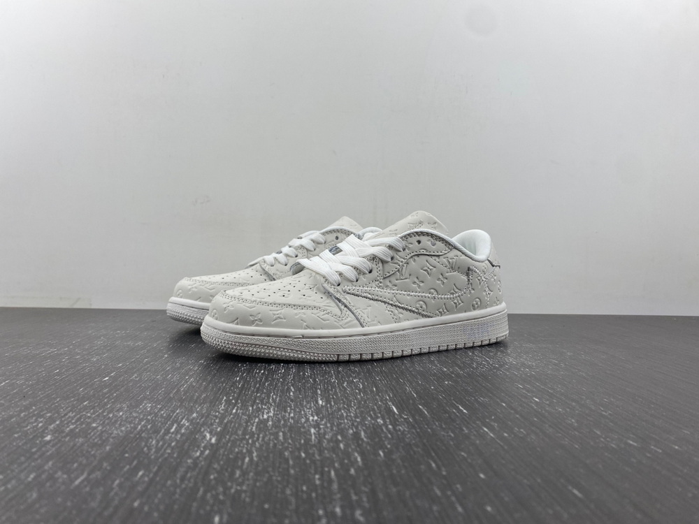 OFF-WHITE x Travis Scott x LV x Air Jordan 1 OW White