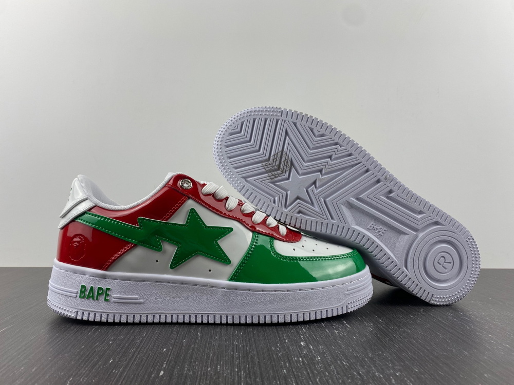 A Bathing Ape Bape Sta Green Red