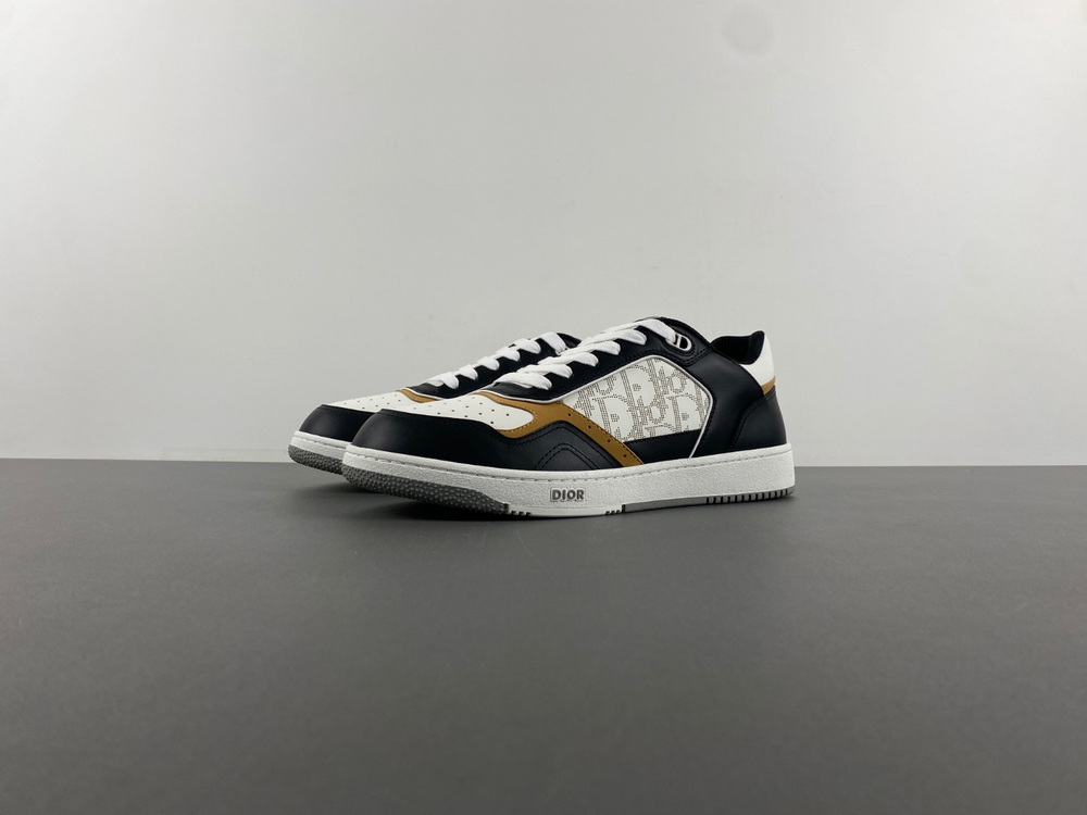 Dior B27 Low Dior Oblique Galaxy White Black Brown