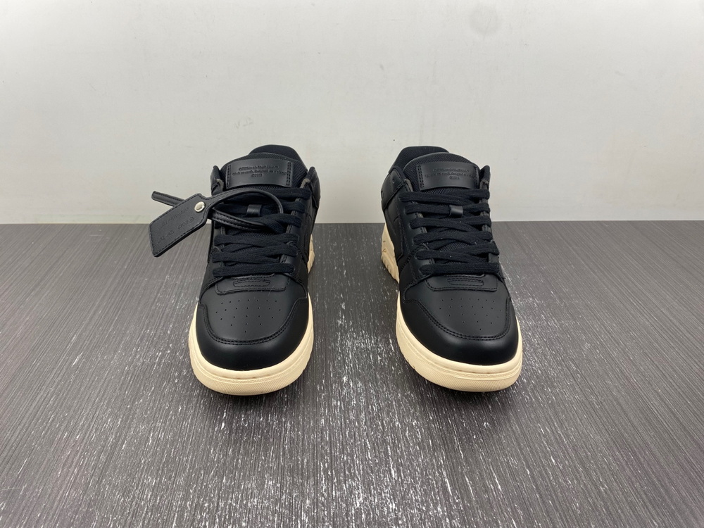 OFF-WHITE Out Of Office OOO Low Tops Black Gum