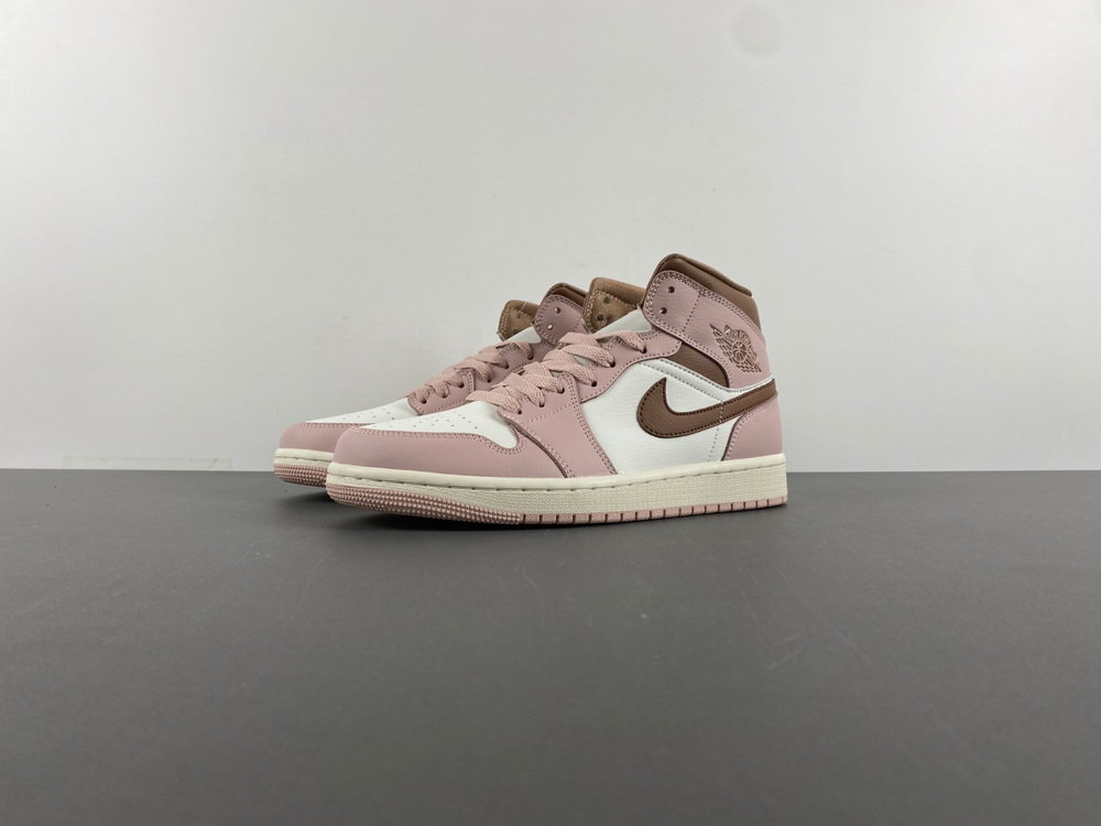 Jordan 1 Mid Pink Oxford Brown (W)