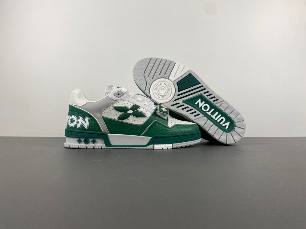 X2 Batch Louis Vuitton LV trainer Green White