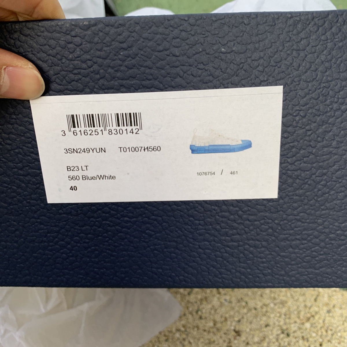 Dior B23 Low Dior Oblique - Gradient Blue