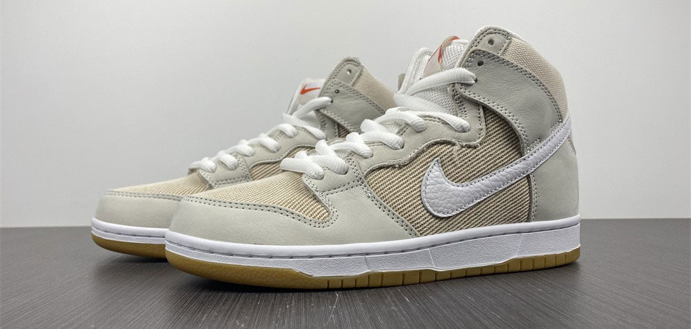 Nike SB Dunk High Pro ISO Orange Label Unbleached Natural